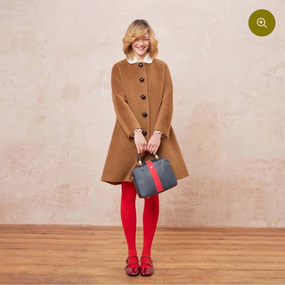 Orla Kiely High Shine Stripe Block Medium Navy and Red Handbag and  Wallet Set - Picture 13 of 13